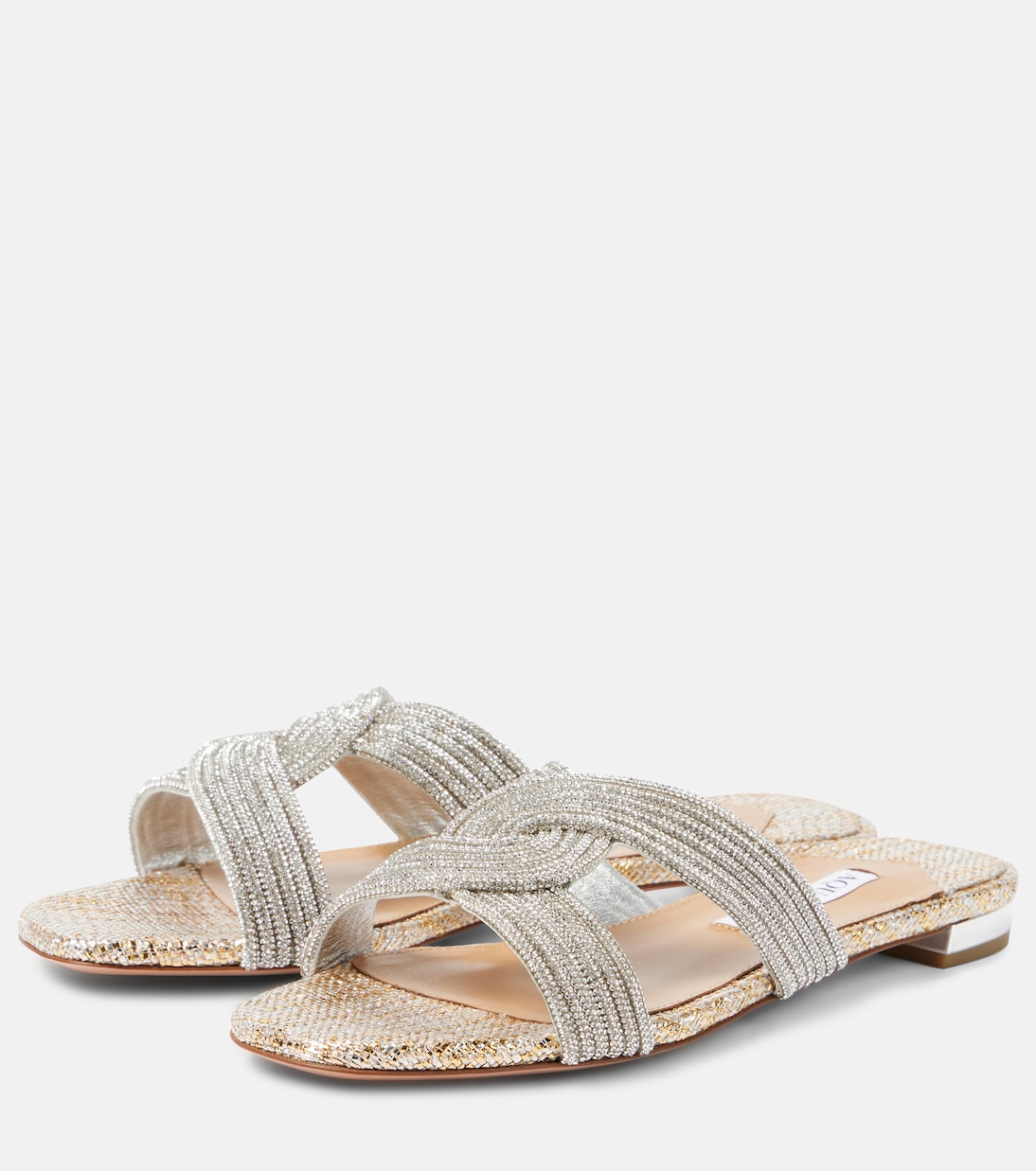 Gatsby embellished slides | Aquazzura