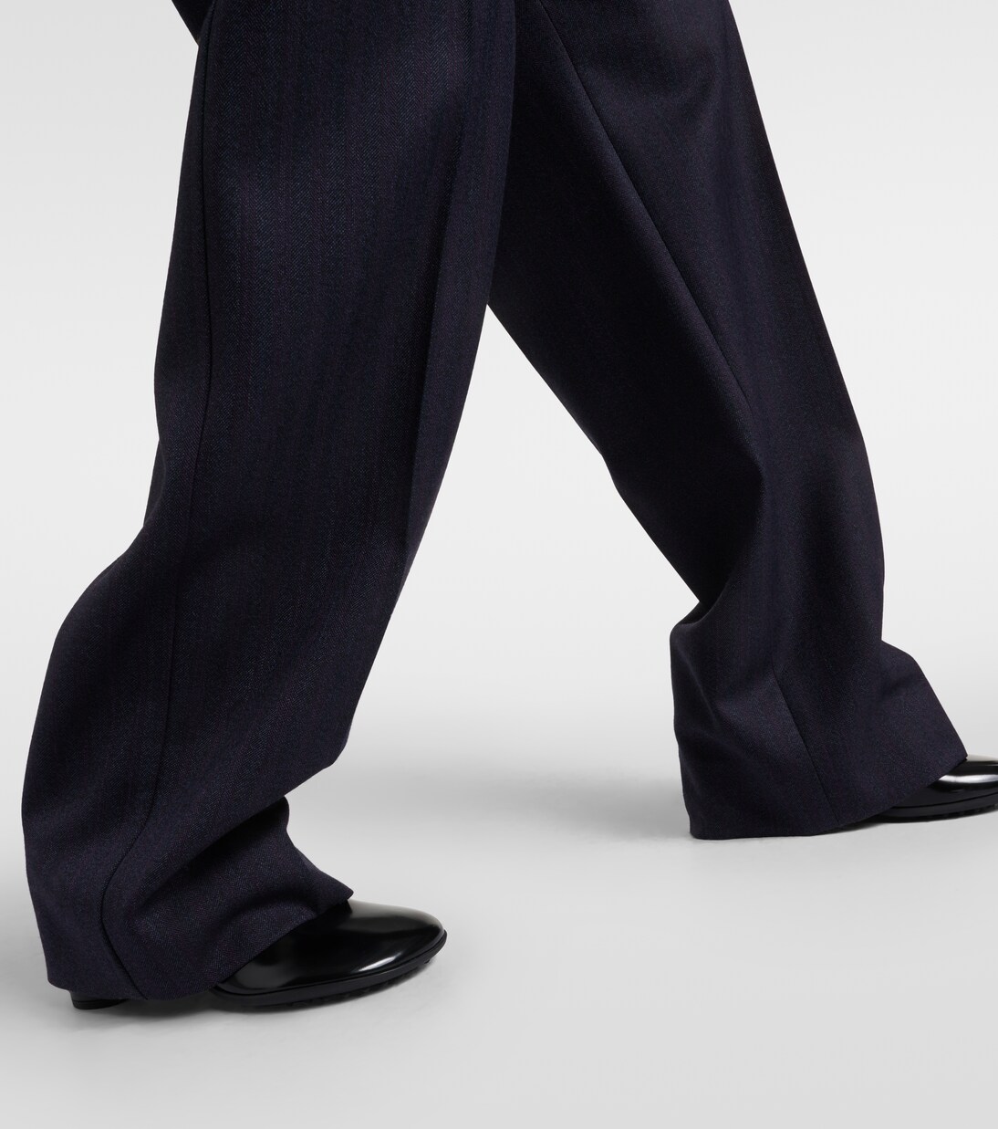 Pantalon droit en laine mélangée | Bottega Veneta