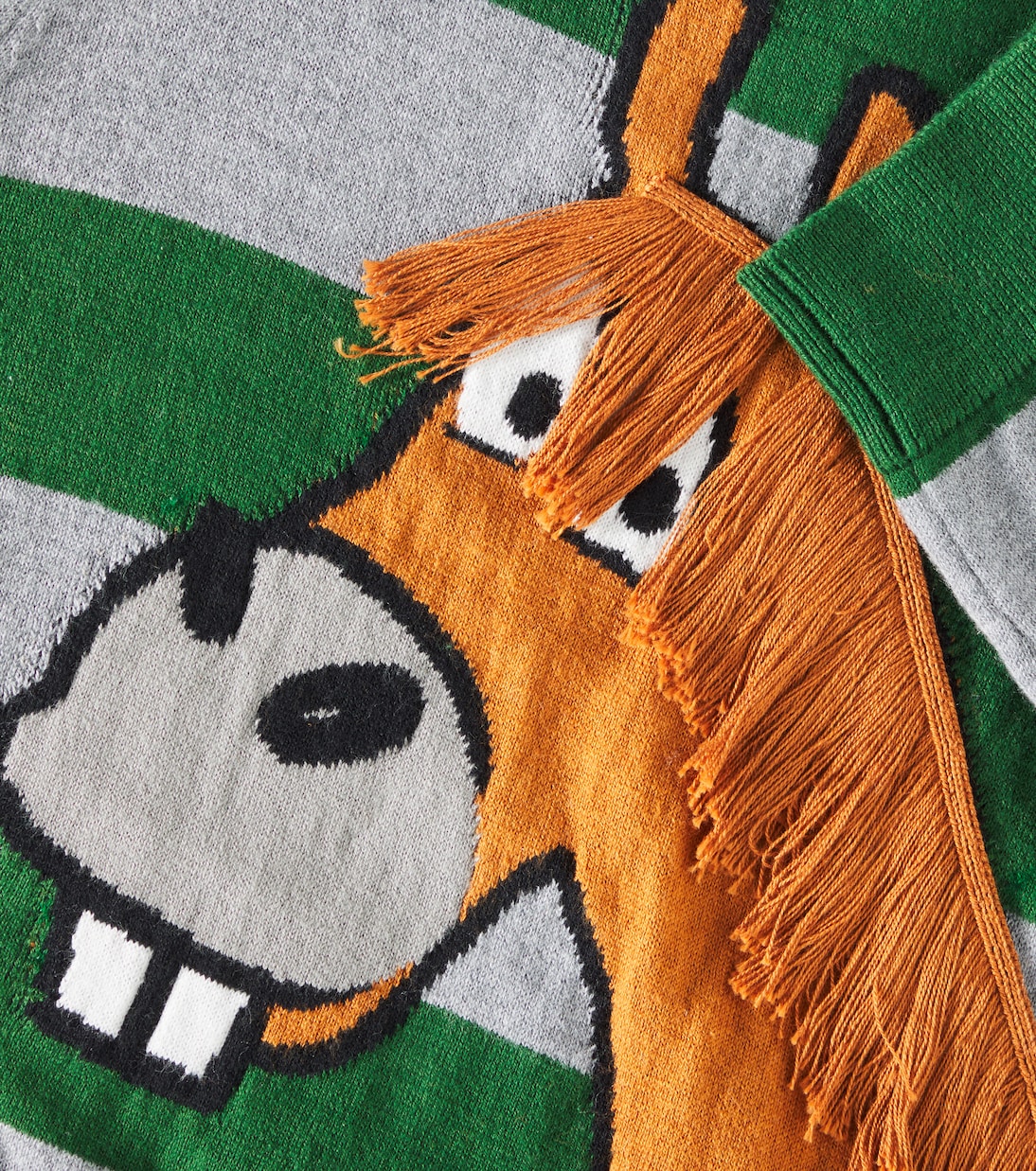 Striped cotton and wool sweater | Stella McCartney Kids