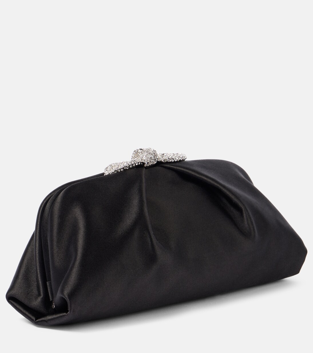 Pochette Very Bow Tie en satin à ornements | Aquazzura