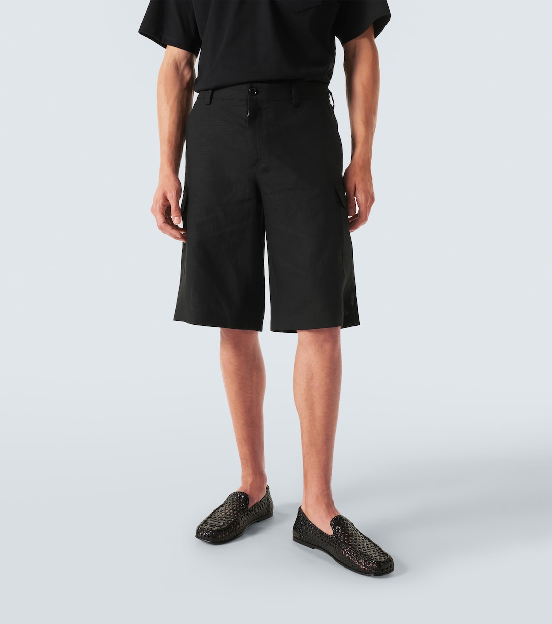 Cargo-Shorts aus Leinen | Dolce&Gabbana