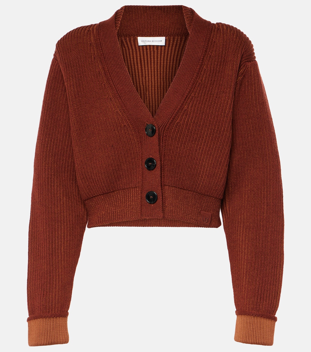 Cropped-Cardigan aus einem Wollgemisch | Victoria Beckham