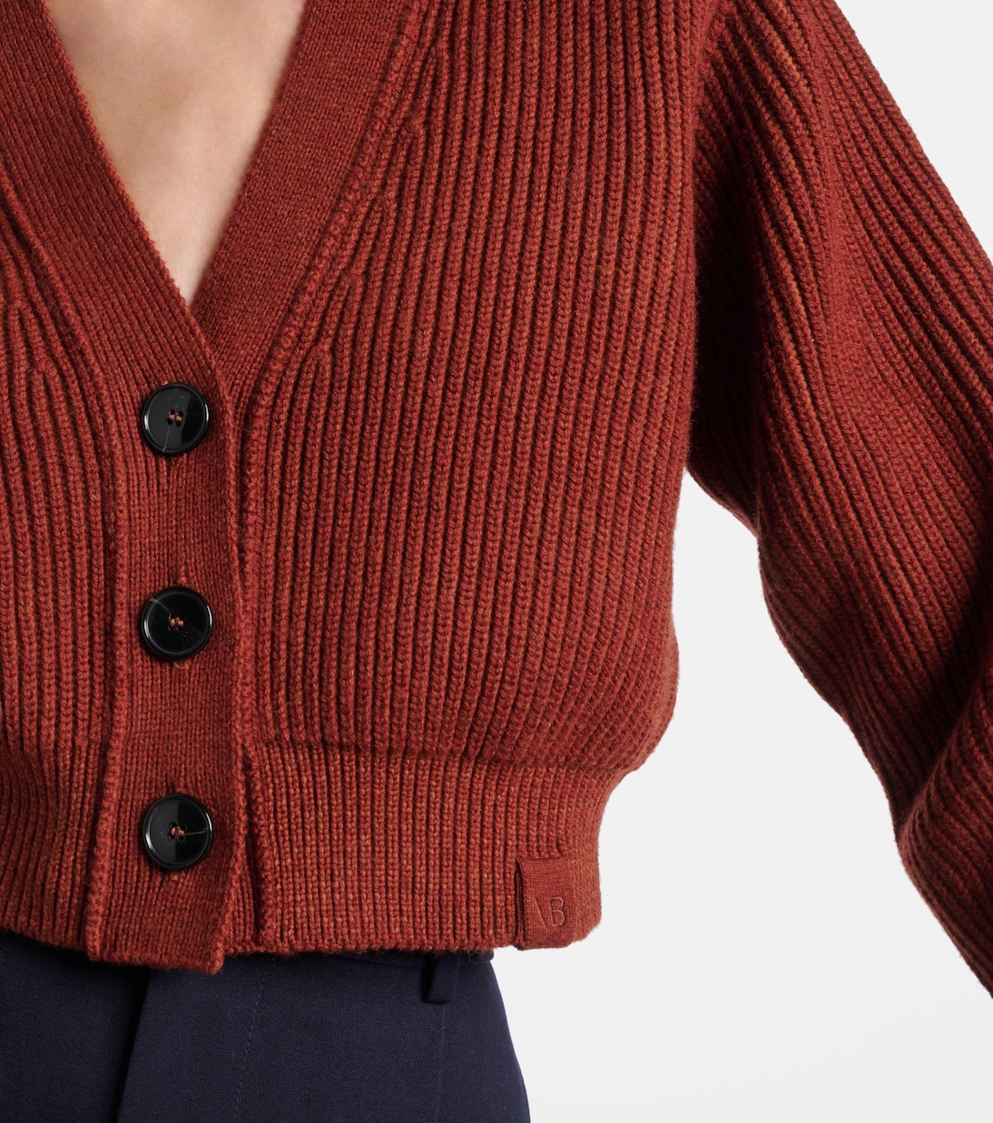 Cropped-Cardigan aus einem Wollgemisch | Victoria Beckham