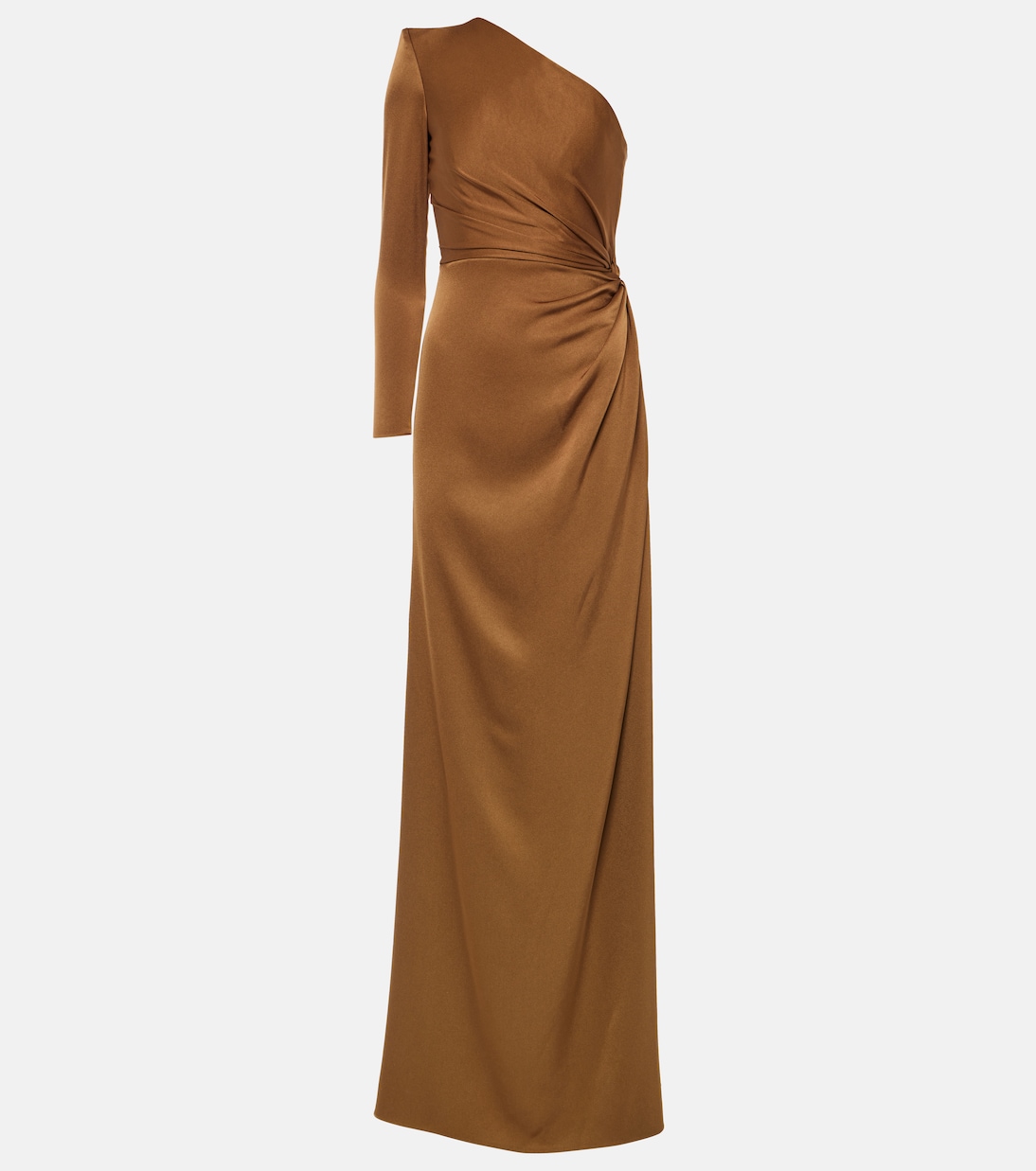 One-Shoulder-Robe aus Satin | Alex Perry