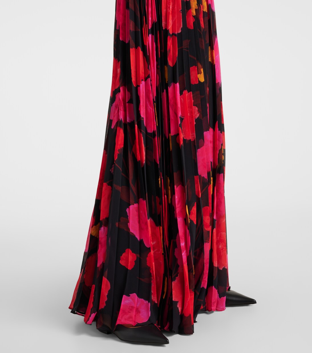 Floral pleated voile gown | Erdem