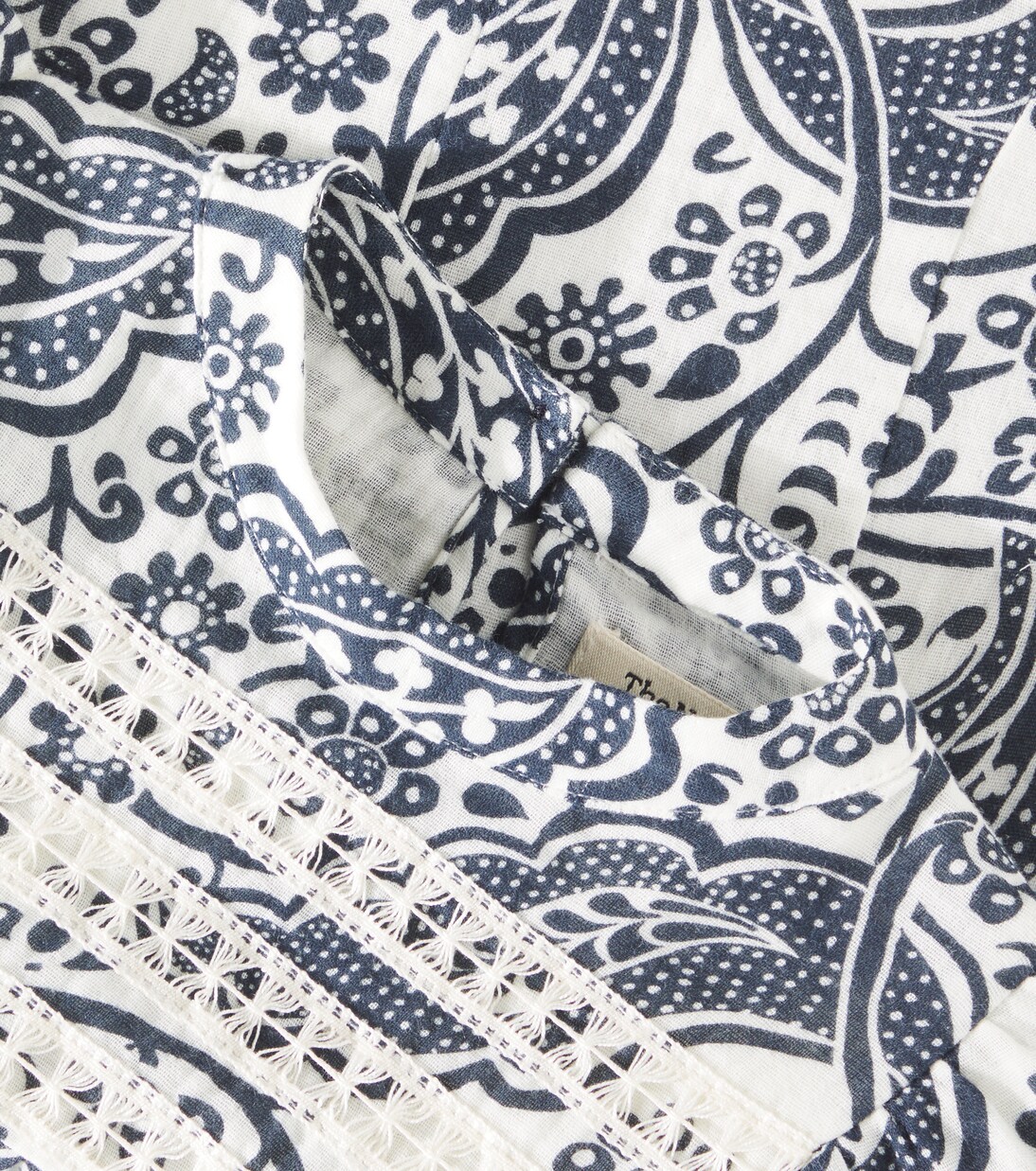 Jaipur ruffled paisley cotton blouse | The New Society