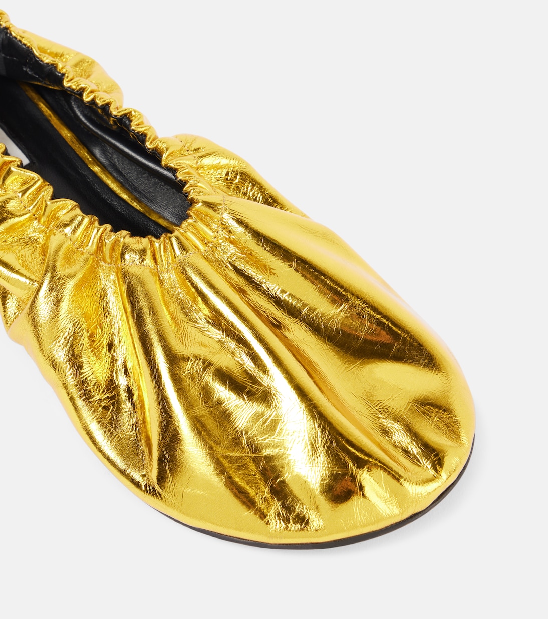 Ballerinas aus Metallic-Leder | Jil Sander