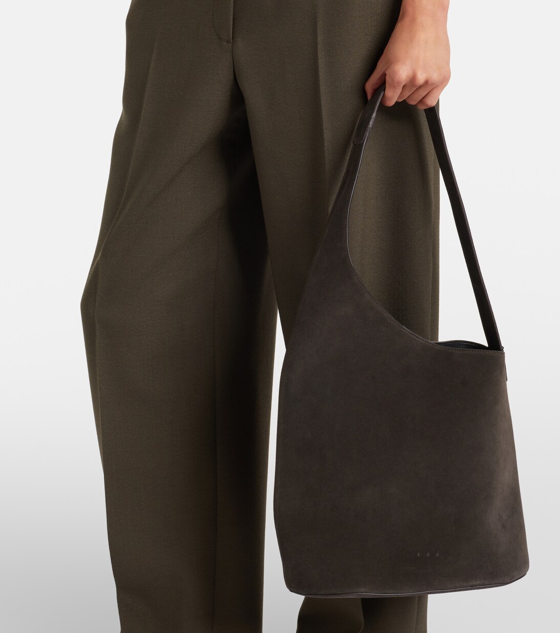 Lune Large suede tote bag | Aesther Ekme