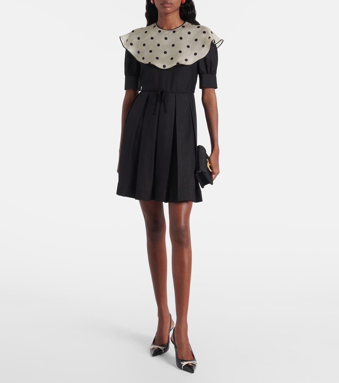 Polka dot silk minidress | Valentino