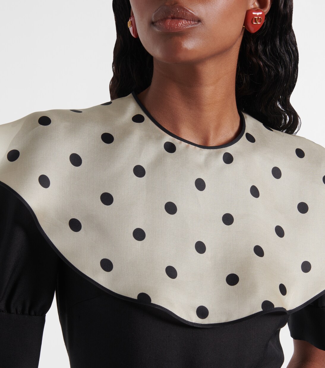 Polka dot silk minidress | Valentino
