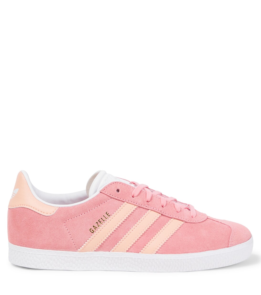 Gazelle leather-trimmed suede sneakers | Adidas Originals Kids