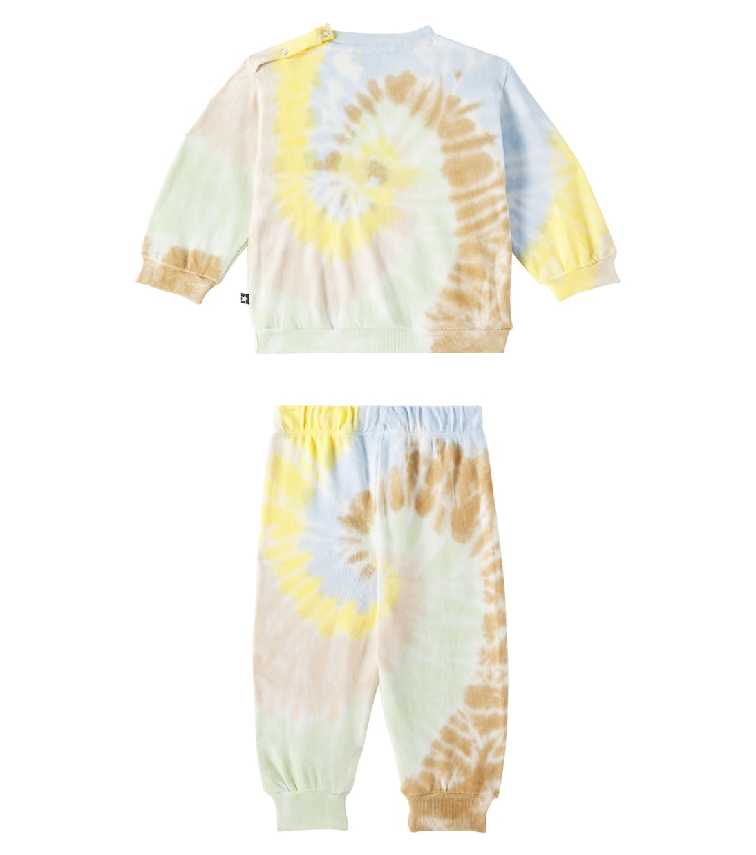 婴幼儿 — Dear棉质运动衫与运动裤套装 | Molo