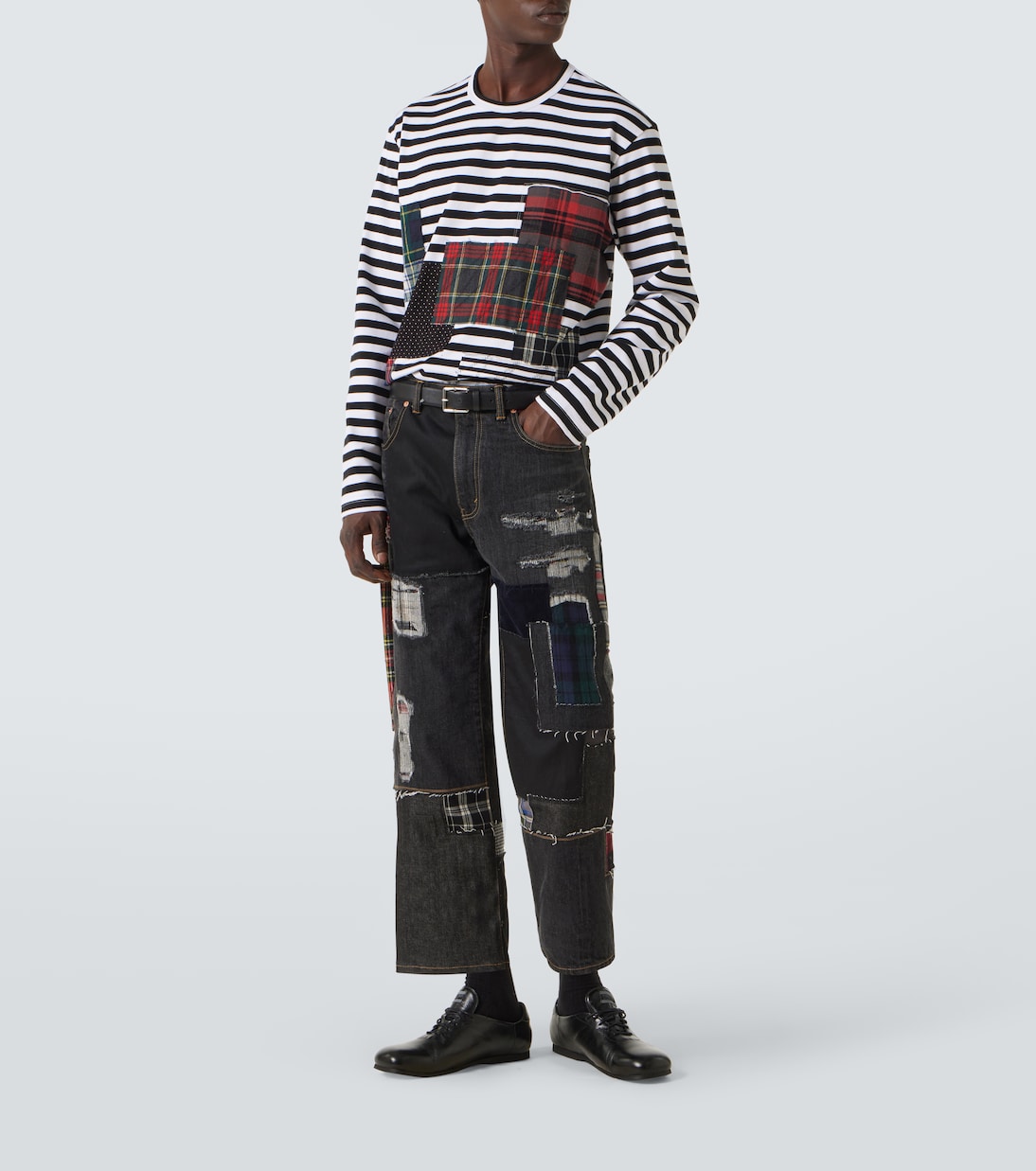 x Levi's® patchwork wide-leg jeans | Junya Watanabe