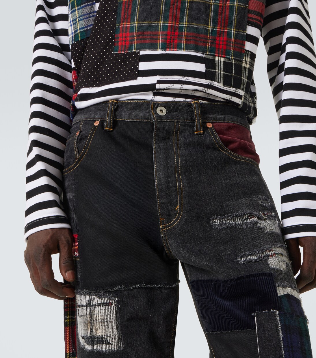 x Levi's® patchwork wide-leg jeans | Junya Watanabe