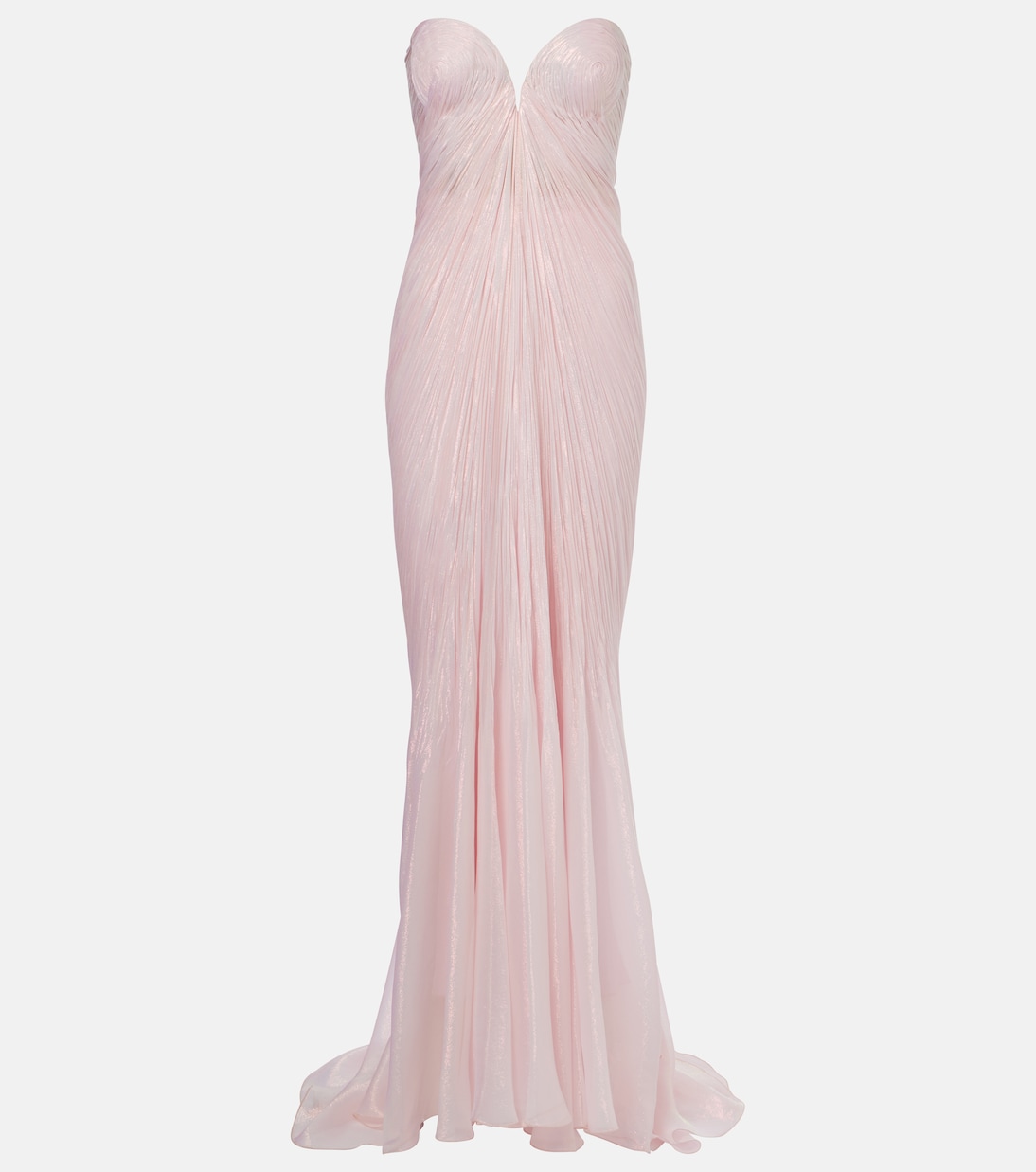 Abito lungo Meilien in chiffon di misto seta | Maria Lucia Hohan