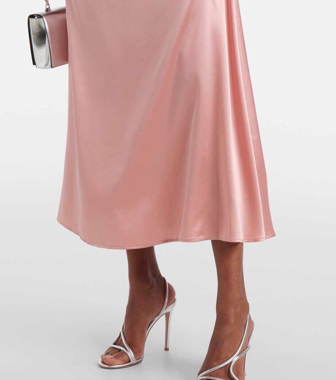 Robe midi Elyse en soie mélangée | Staud