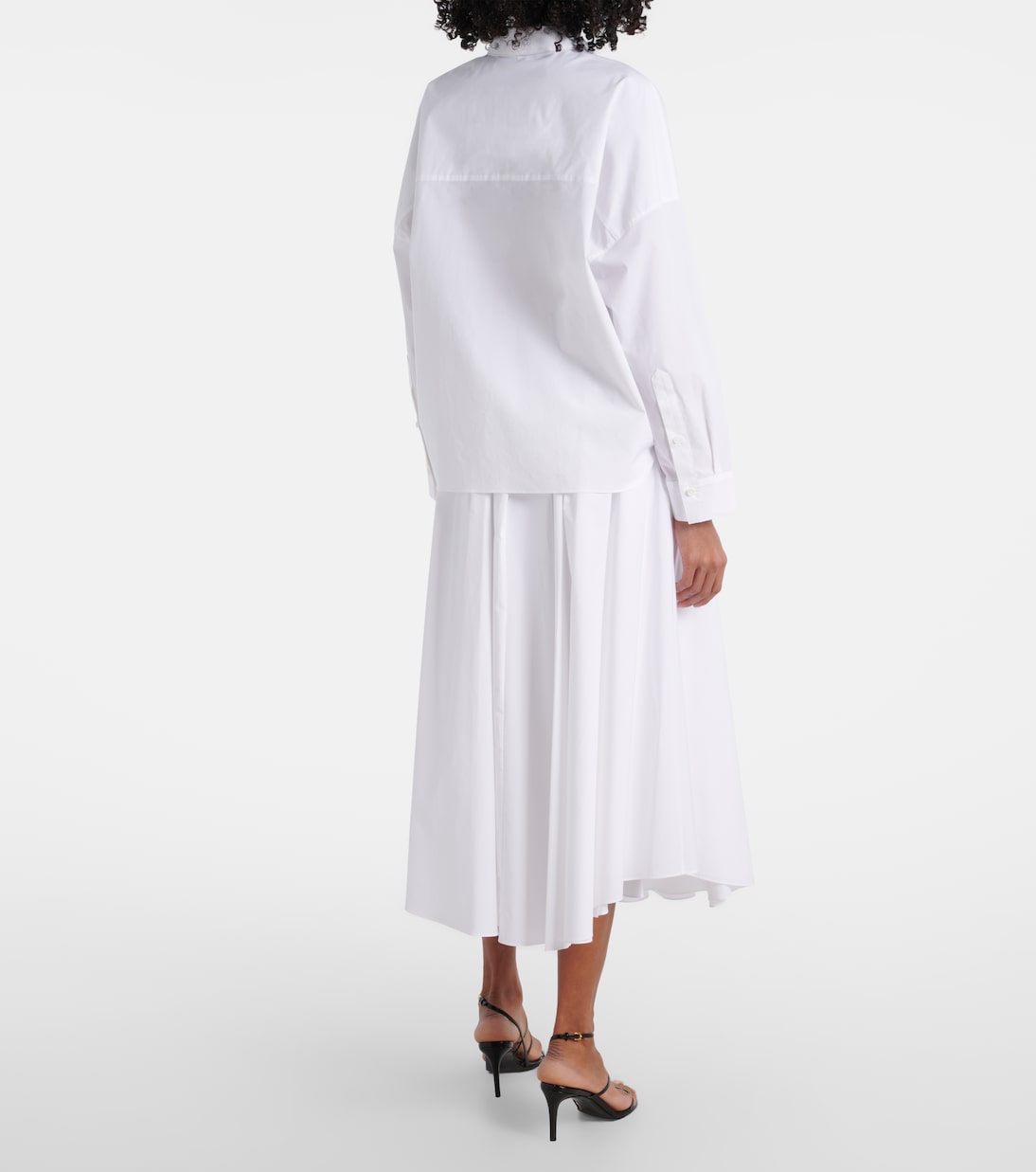 Lace-trimmed cotton-blend poplin blouse | Dorothee Schumacher