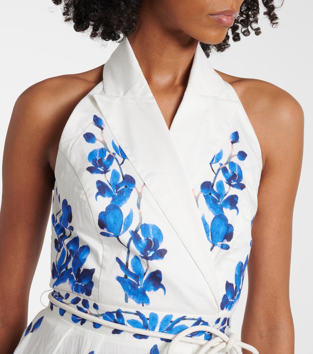 Bedrucktes Midikleid Orchid Blues | Rebecca Vallance