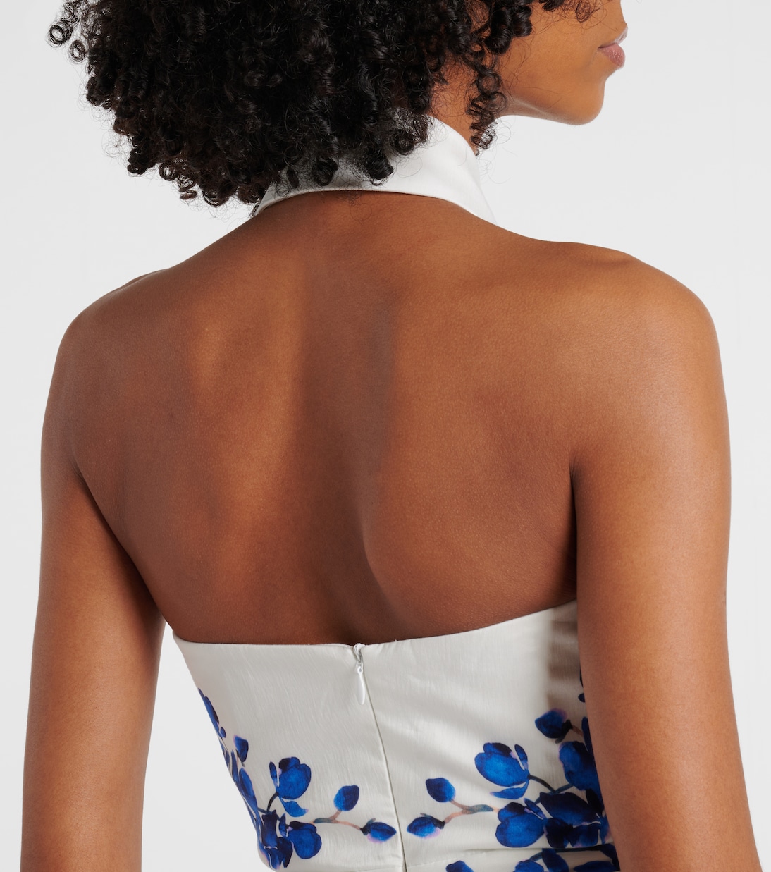 Bedrucktes Midikleid Orchid Blues | Rebecca Vallance