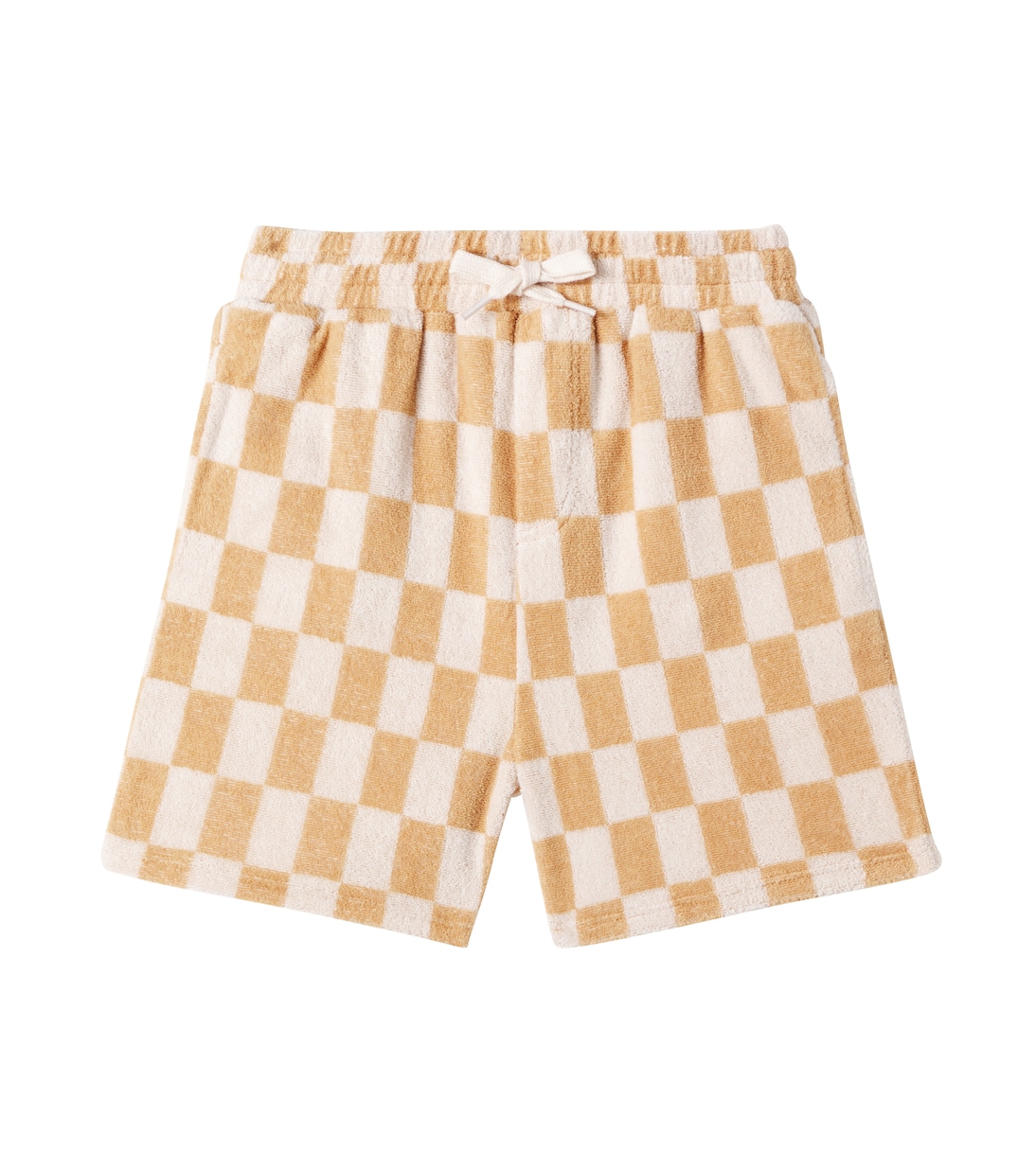 Checked cotton-blend jersey shorts | Rylee + Cru