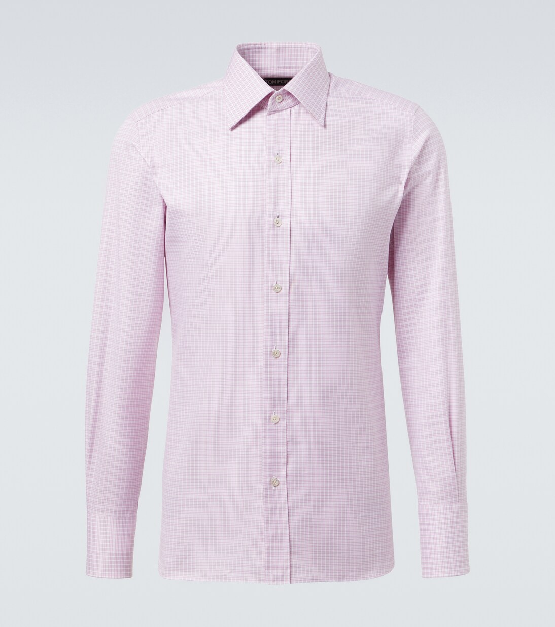 Checked cotton poplin shirt | Tom Ford