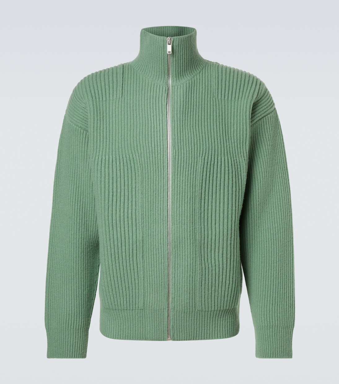 Wool zip-up cardigan | Jil Sander