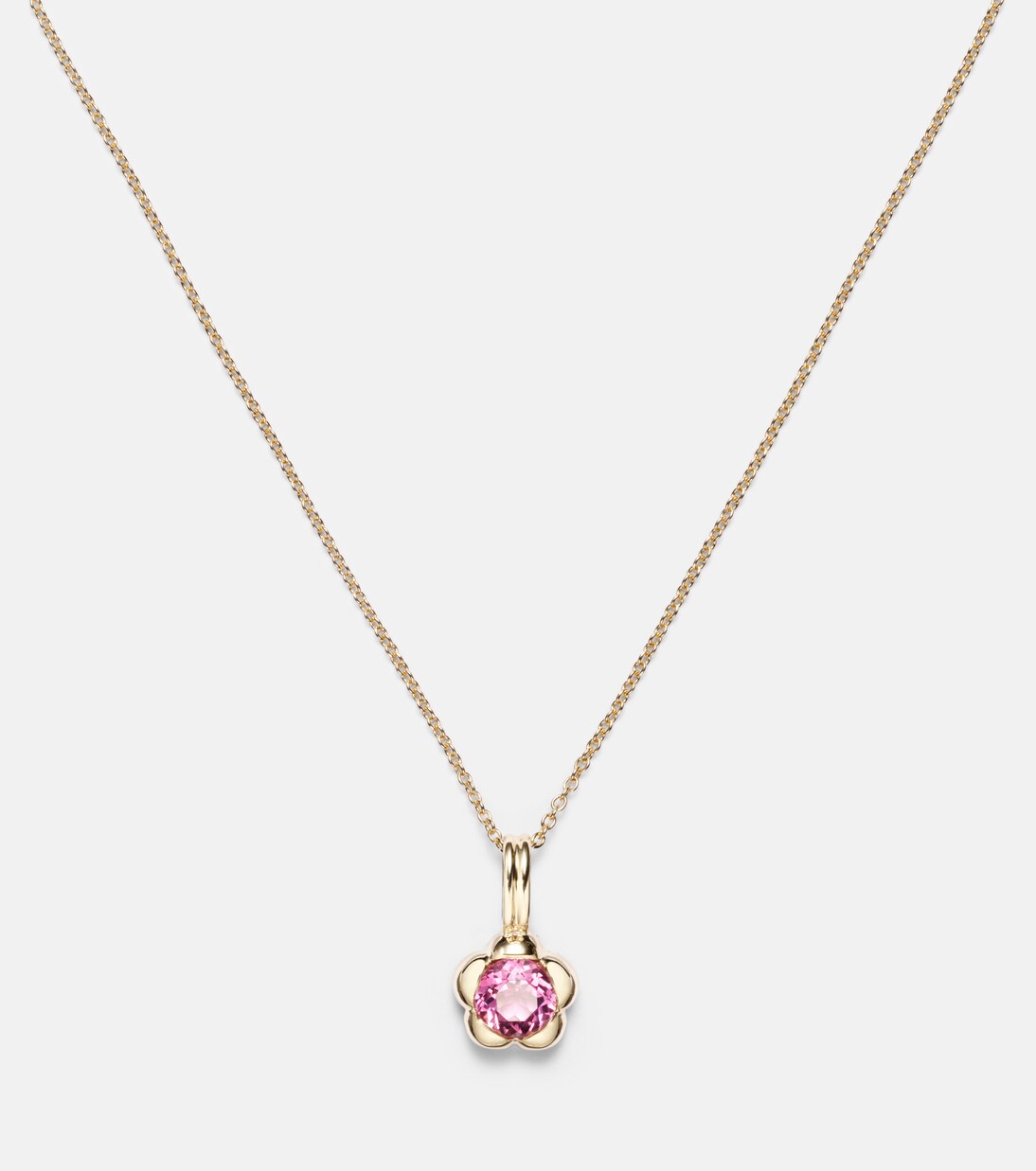Festival 14kt gold necklace with tourmaline | Stone and Strand