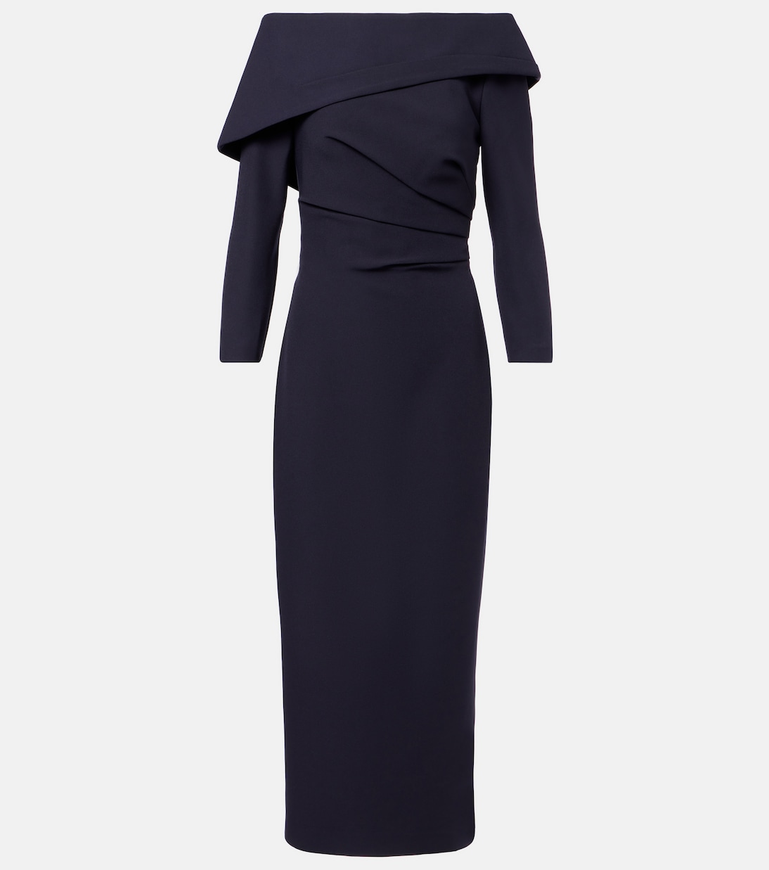 Robe midi en crêpe | Safiyaa