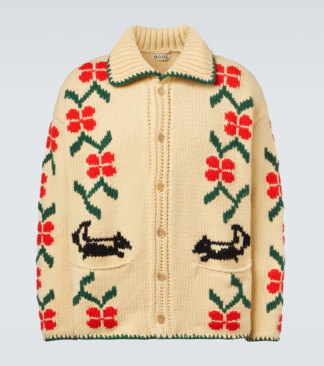 Pirate Ship virgin wool cardigan | Bode