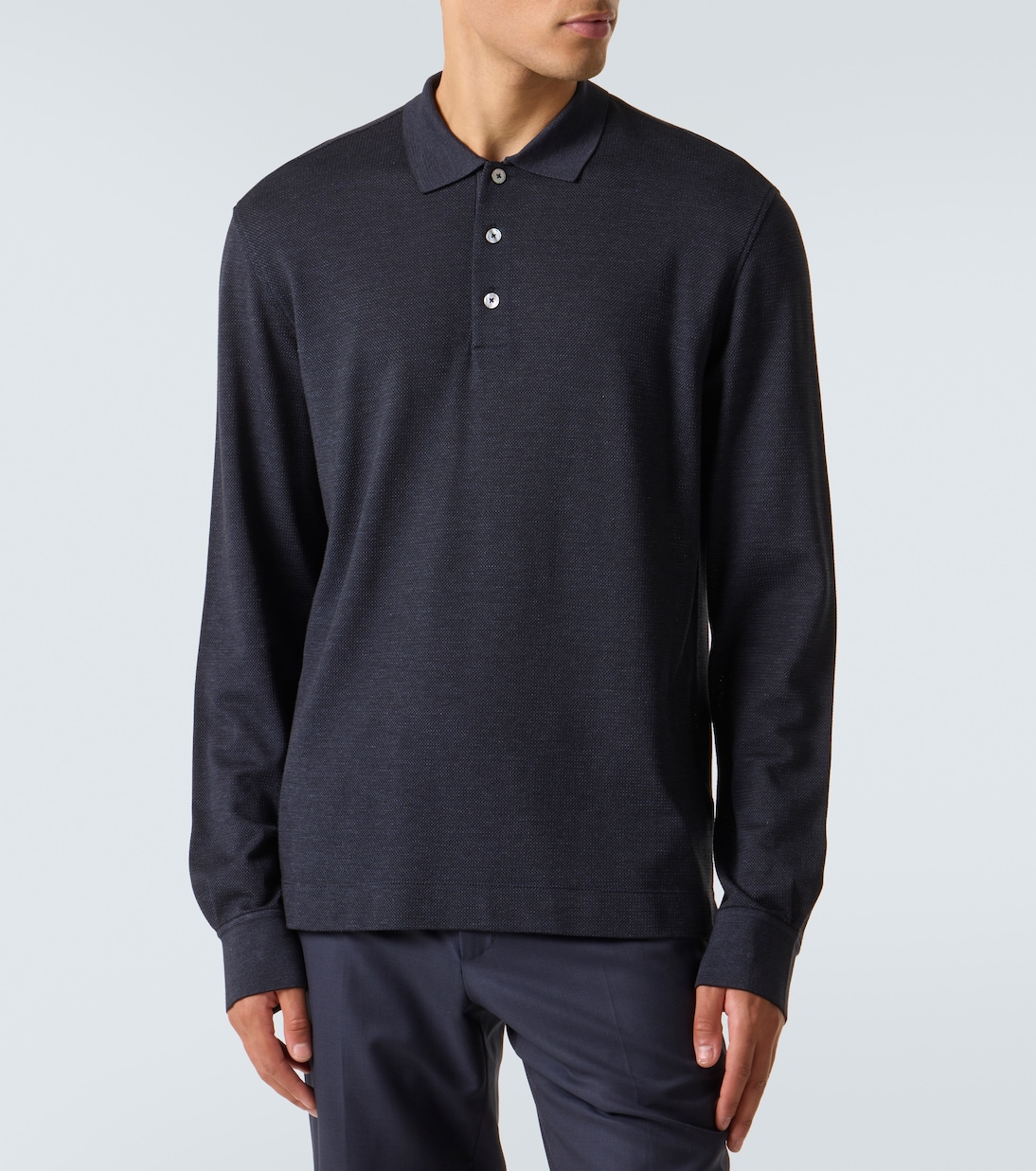 Polohemd aus Baumwolle und Seide | Zegna