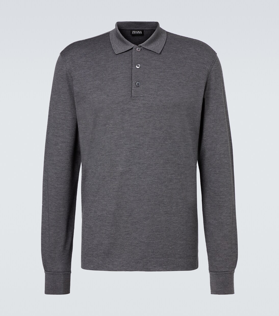 Cotton and silk polo shirt | Zegna