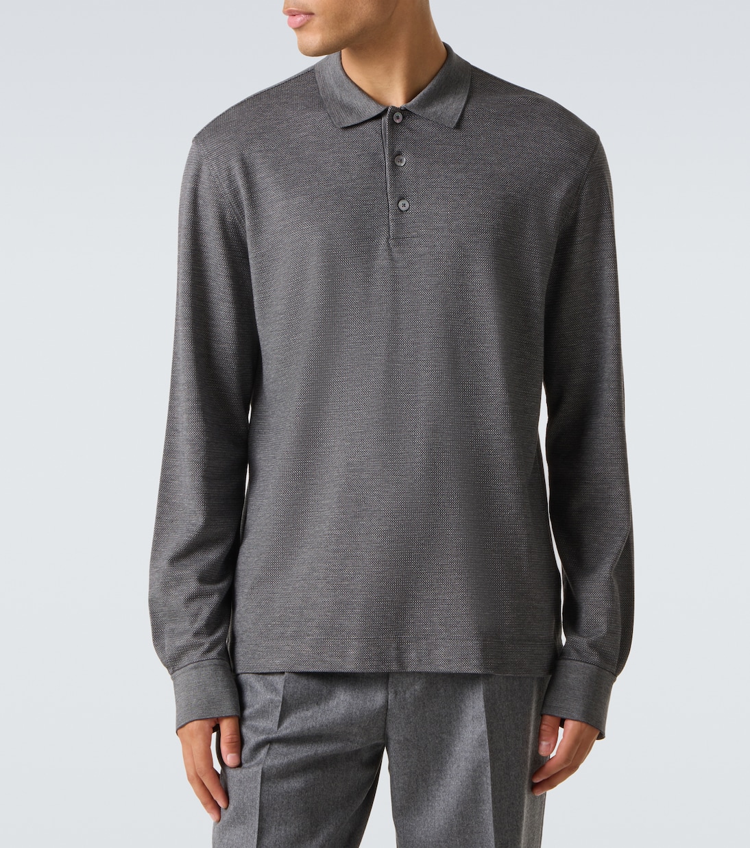 Cotton and silk polo shirt | Zegna