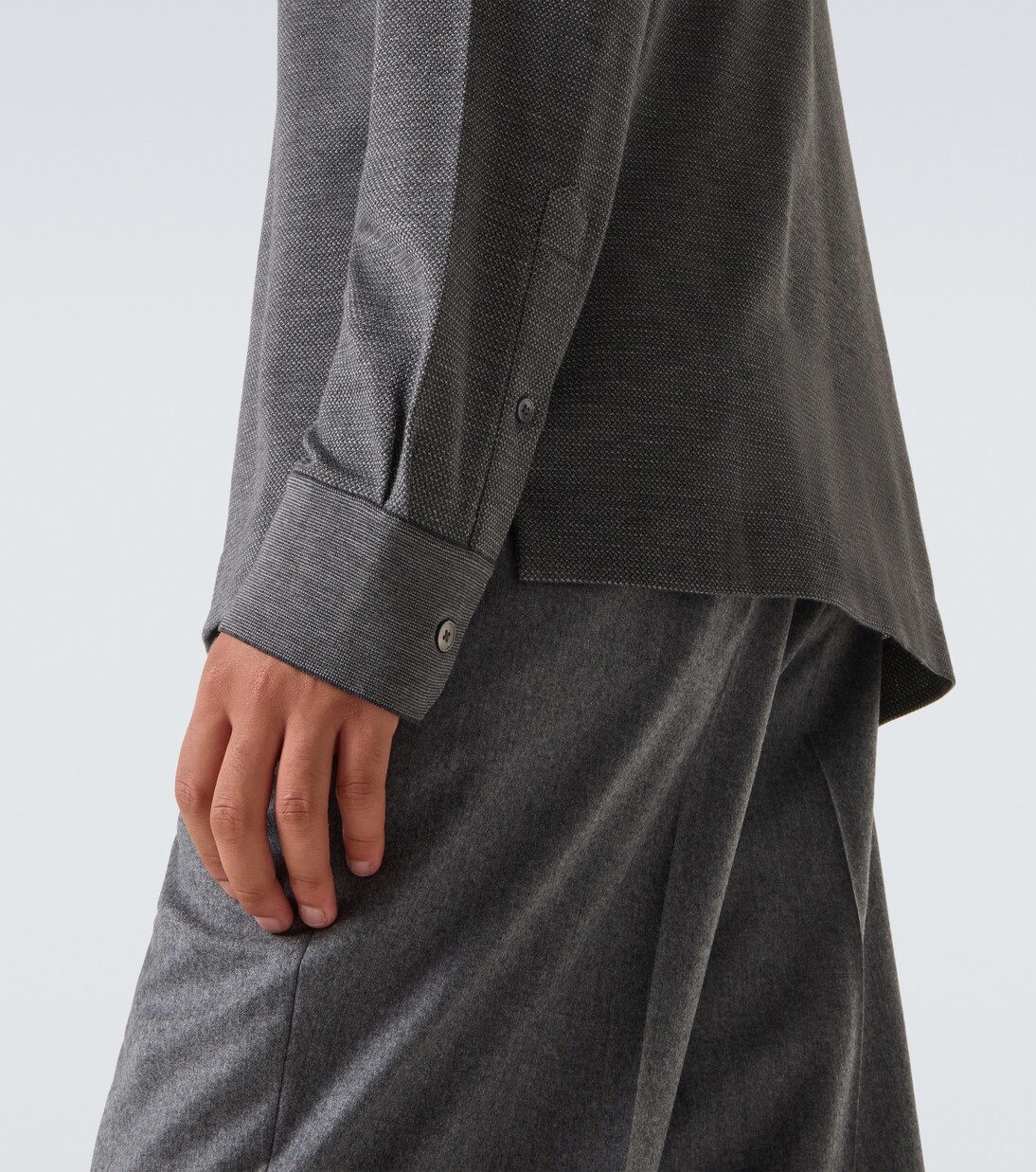 Cotton and silk polo shirt | Zegna