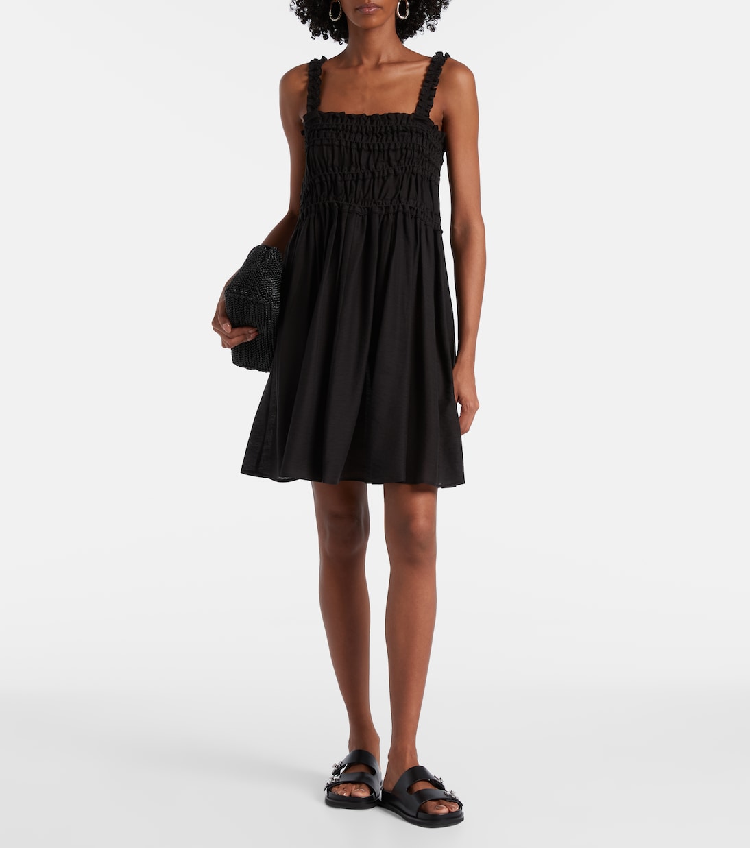 Turnlock leather slides | Tory Burch