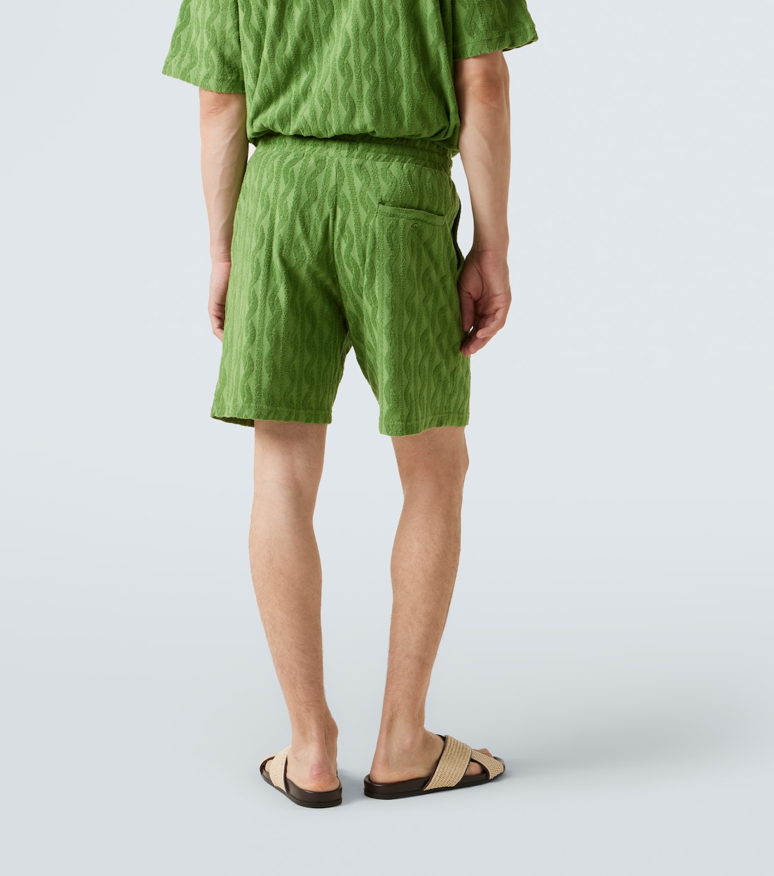 Shorts Augusto en mezcla de algodón y lino | Frescobol Carioca