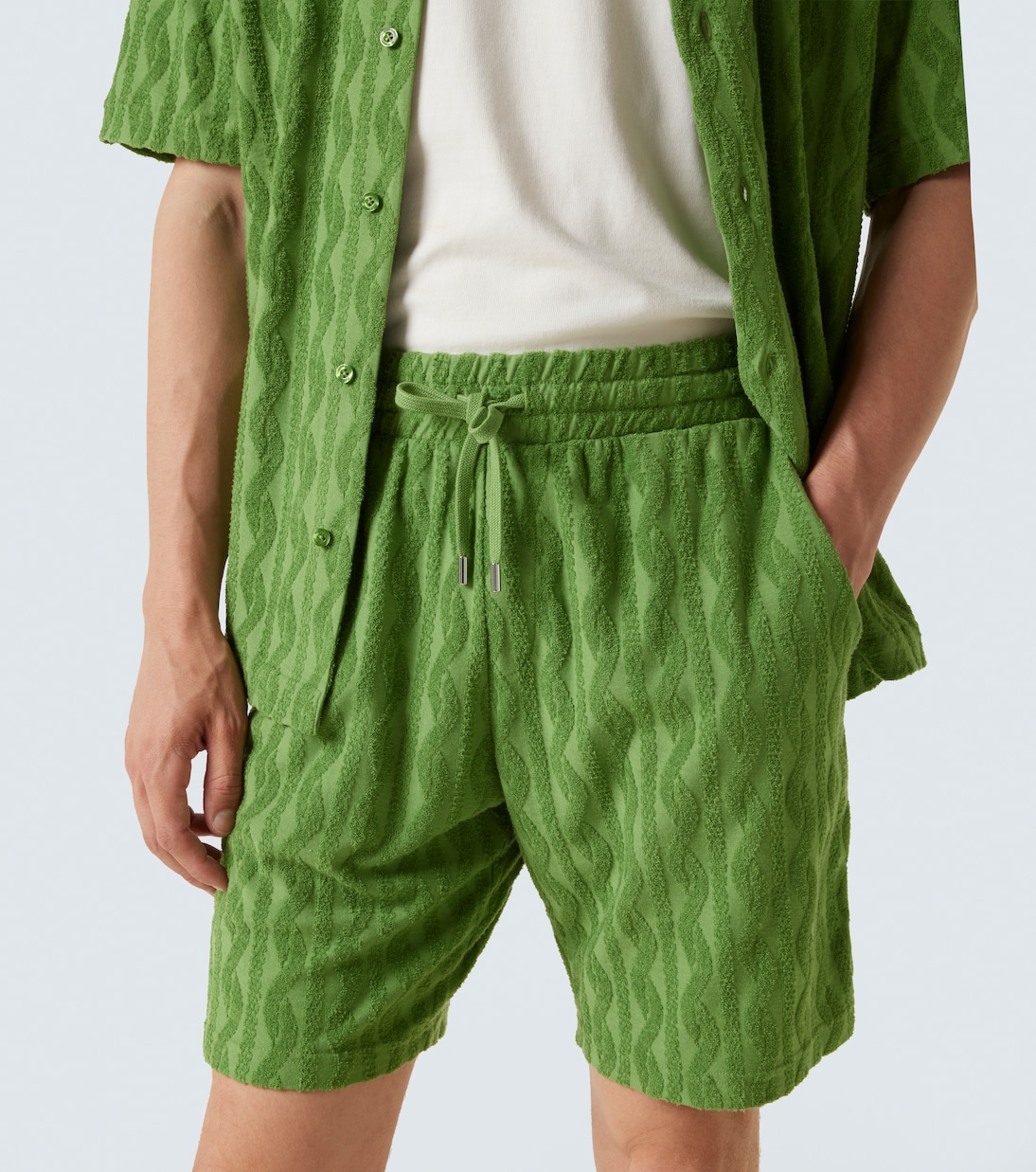 Shorts Augusto en mezcla de algodón y lino | Frescobol Carioca