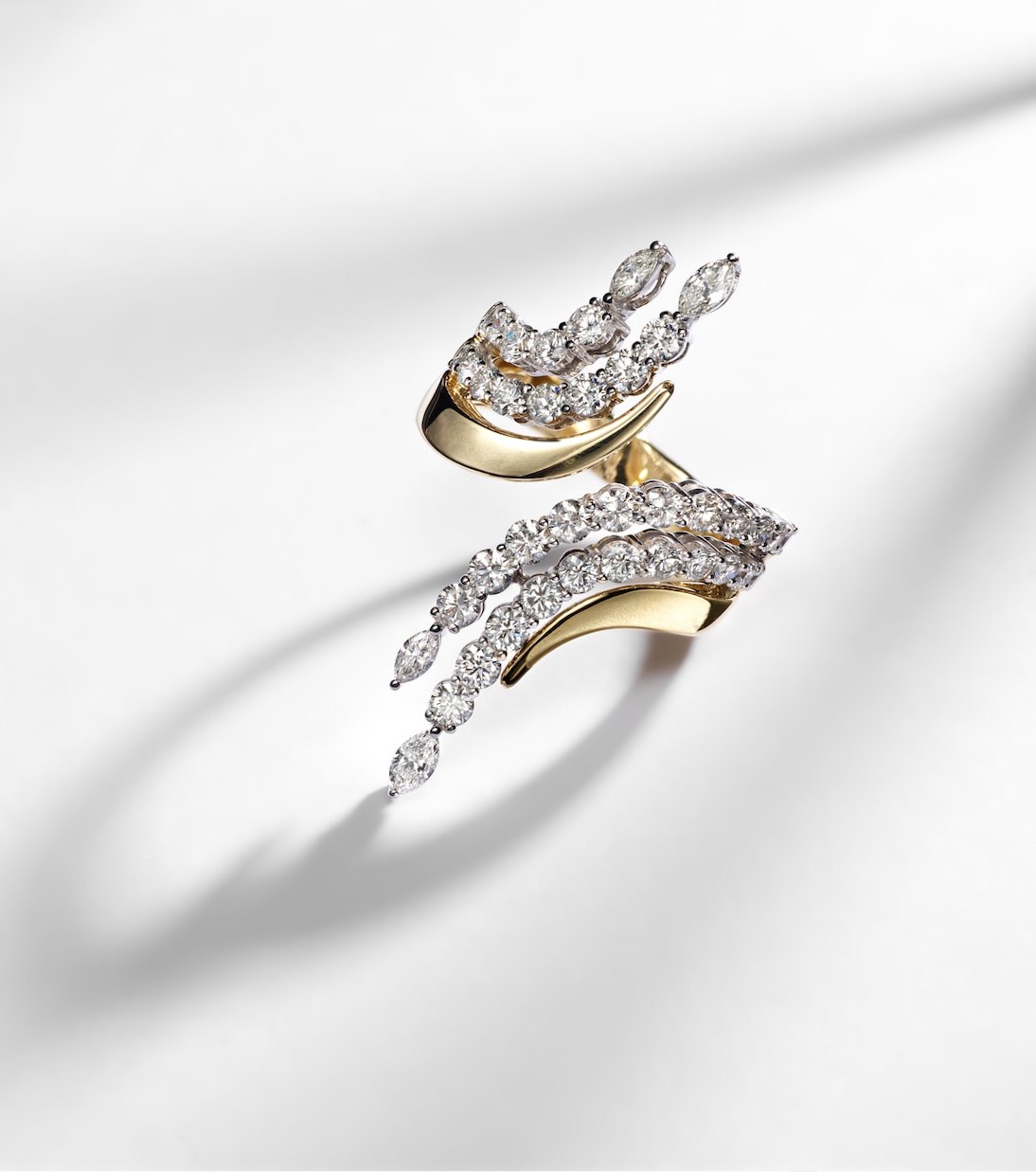 Bague Golden Strada en or 18 ct et diamants | Yeprem