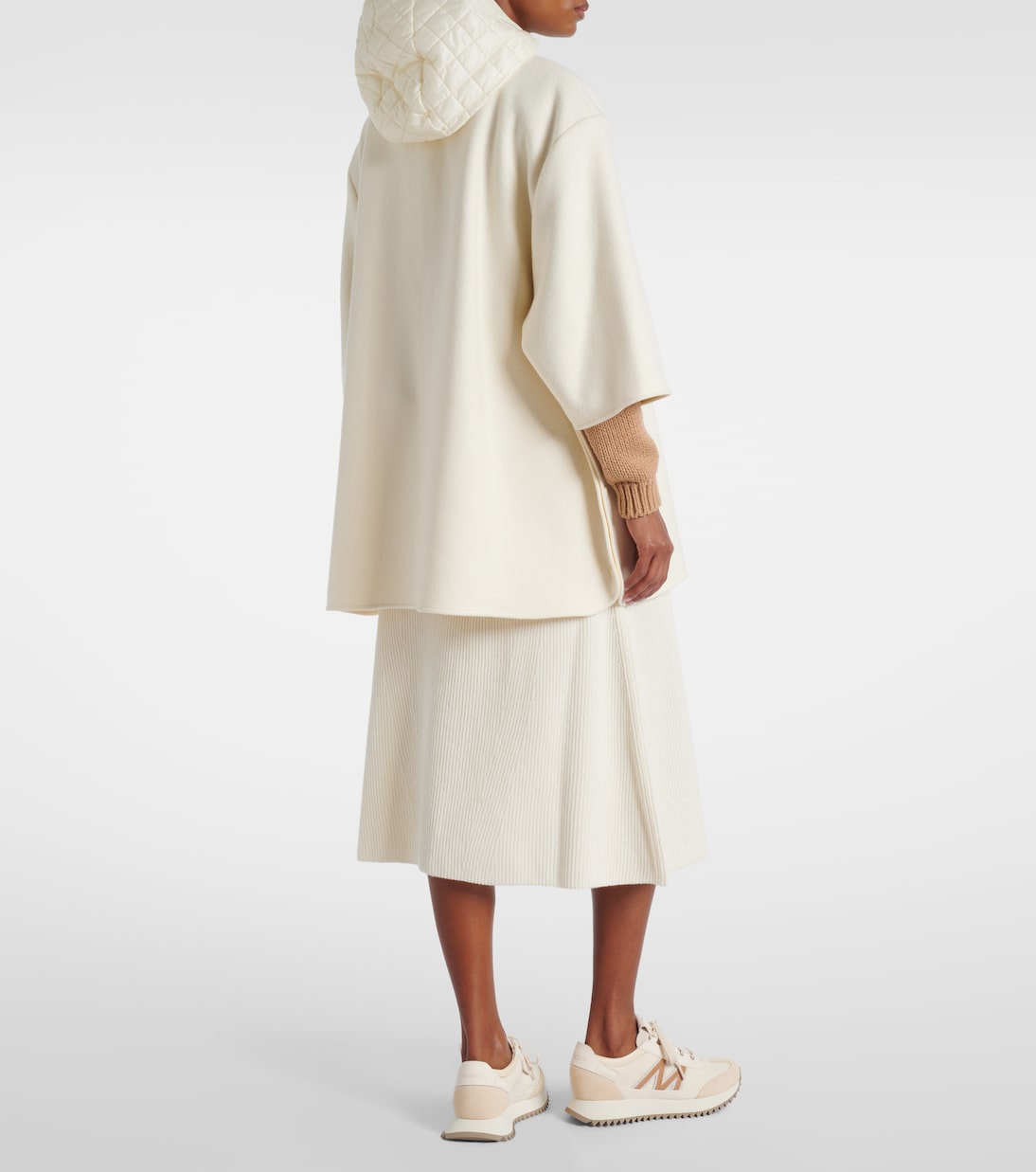 Logo wool-blend jacket | Moncler