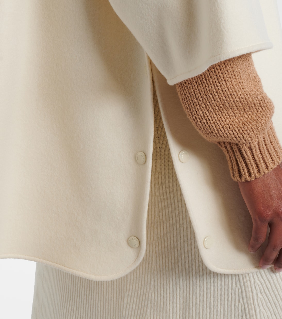 Logo wool-blend jacket | Moncler