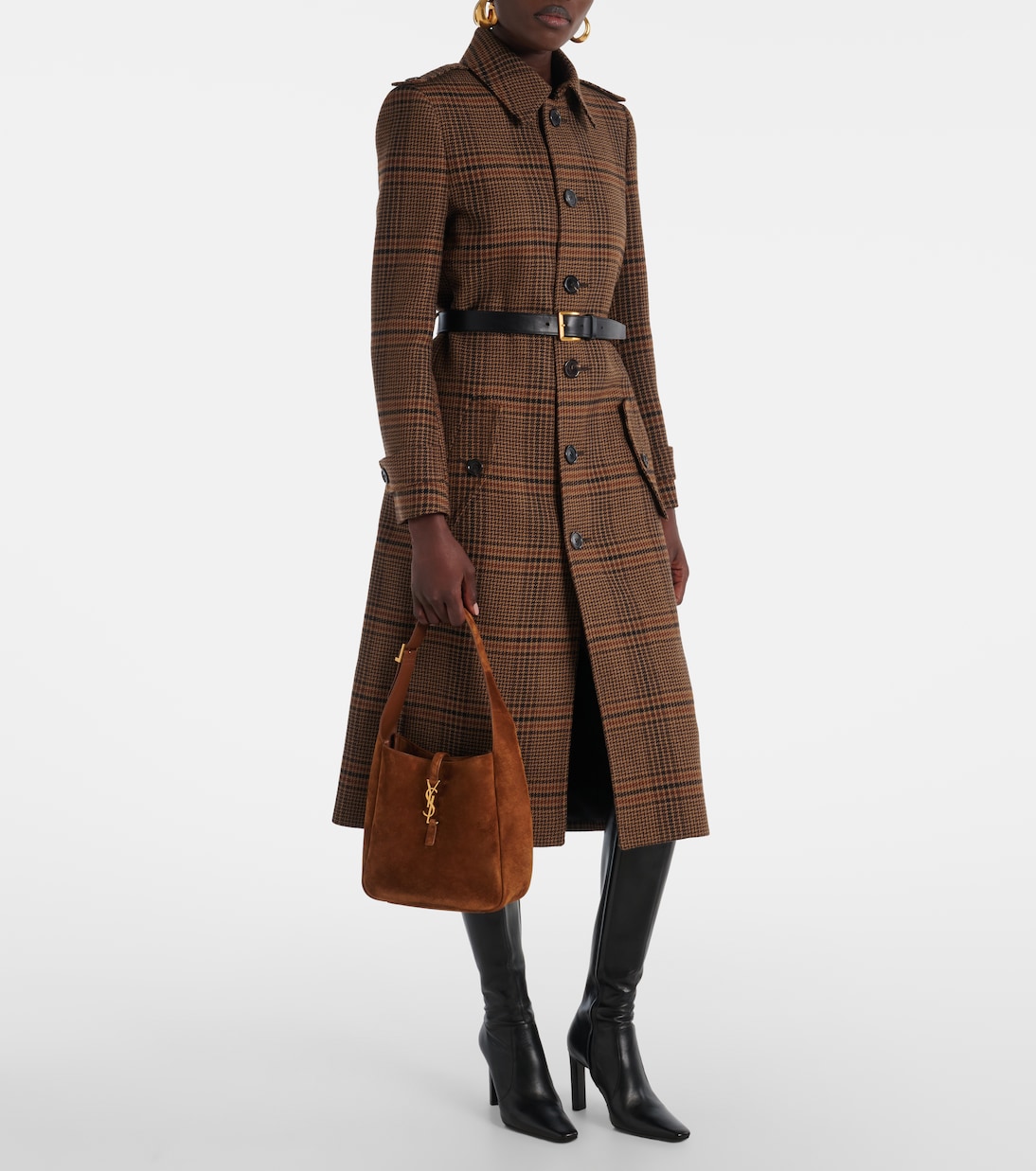 Le 5 à 7 Supple Small suede shoulder bag | Saint Laurent