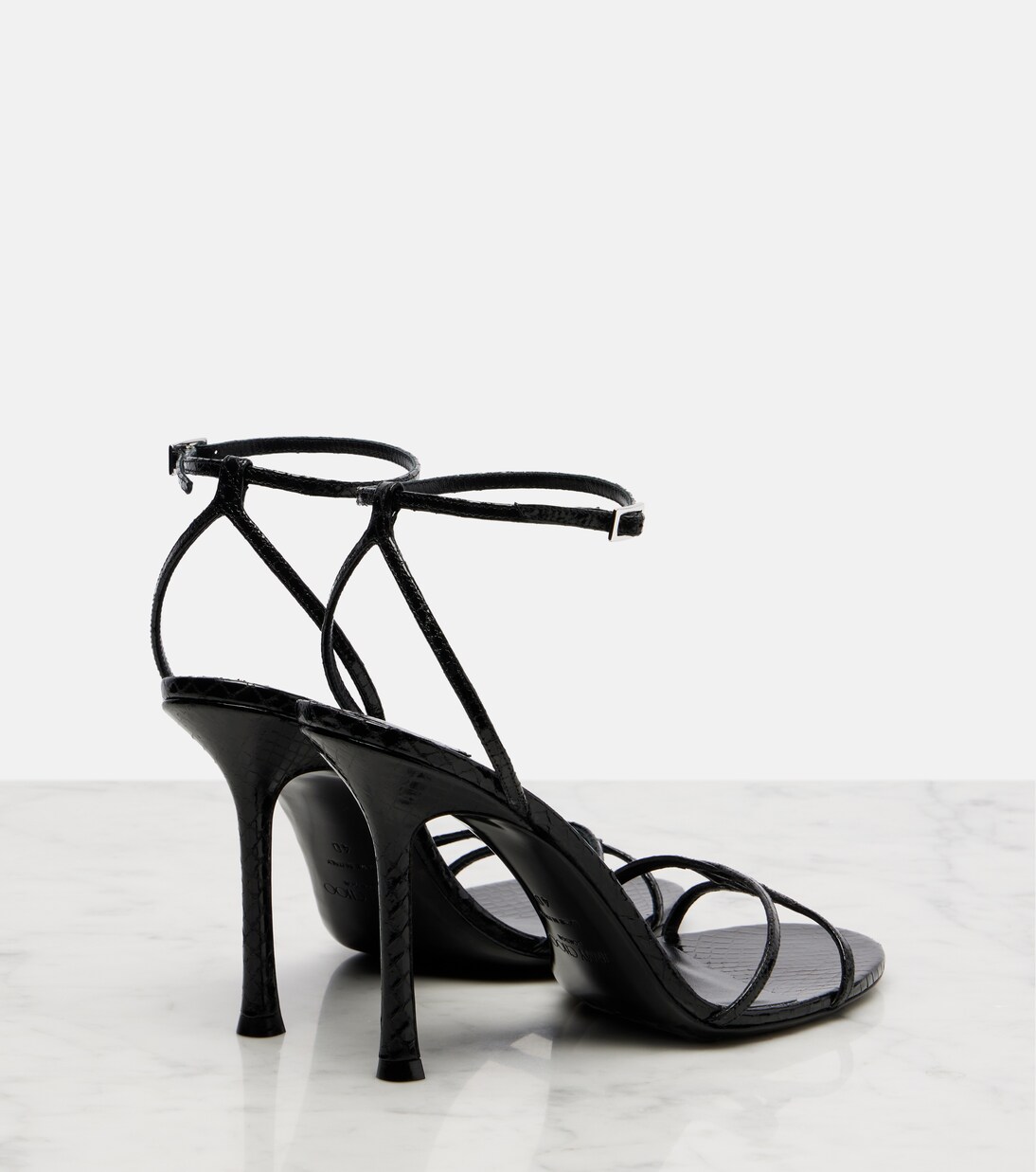 Leo 100 leather sandals | Jimmy Choo