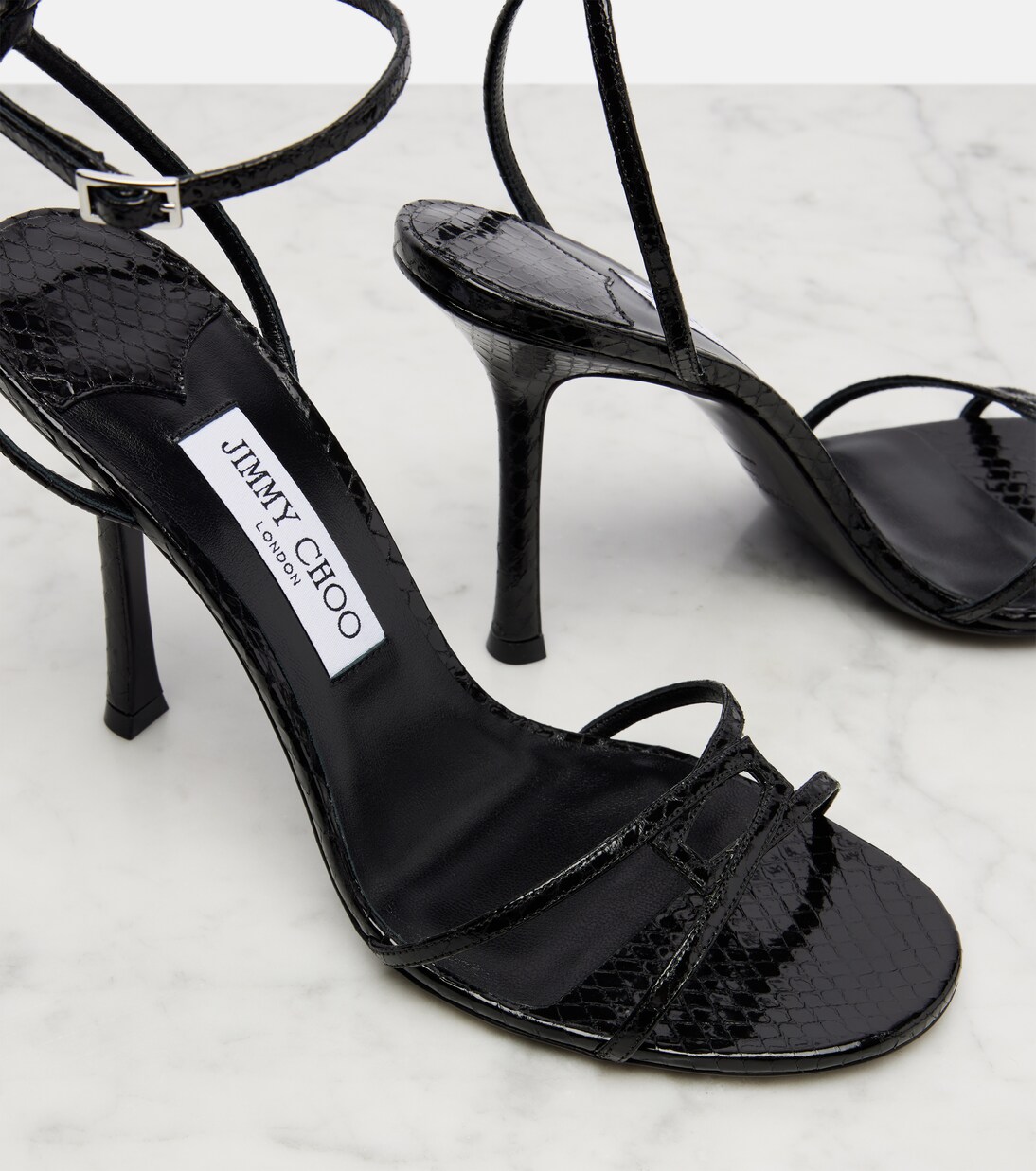Leo 100 leather sandals | Jimmy Choo