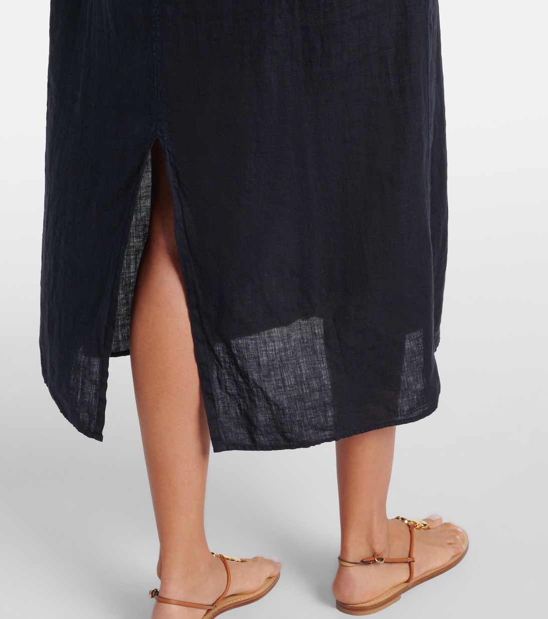 Midikleid Maeve aus Leinen | Velvet