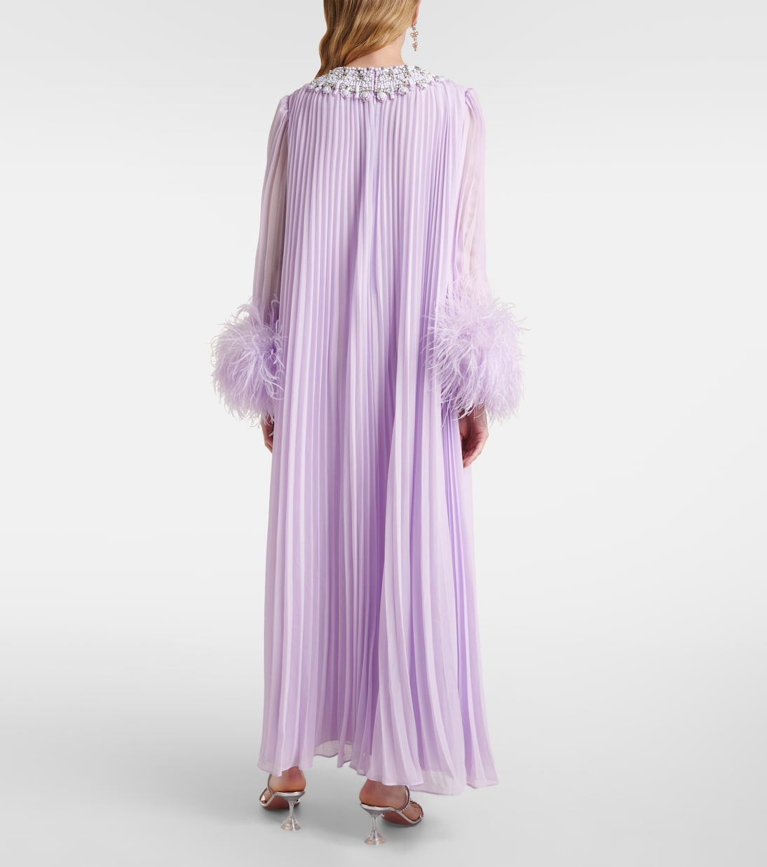 Robe longue à plumes | Self-Portrait