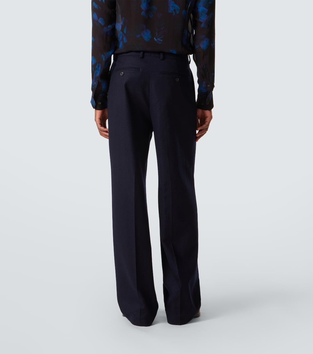 Weite Hose aus Wollflanell | Dries Van Noten