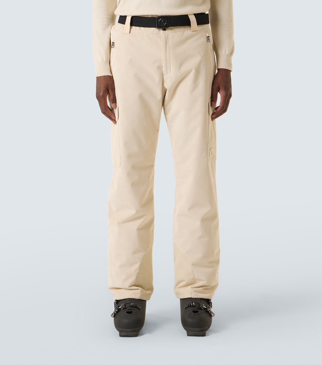 Corbin belted ribbed-knit ski pants | Bogner