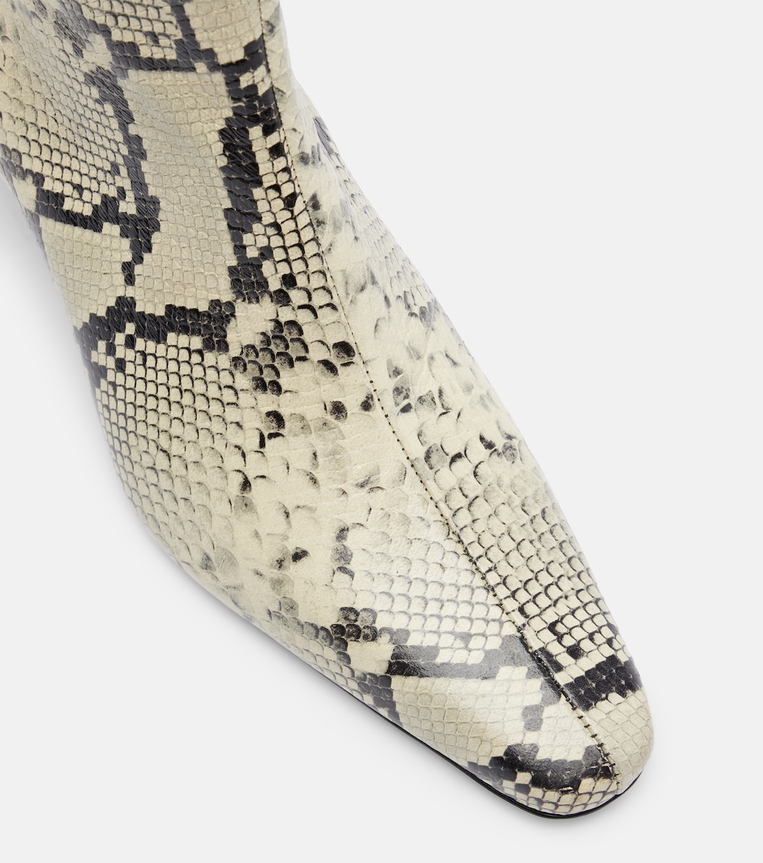 Wally snake-effect leather ankle boots | Staud