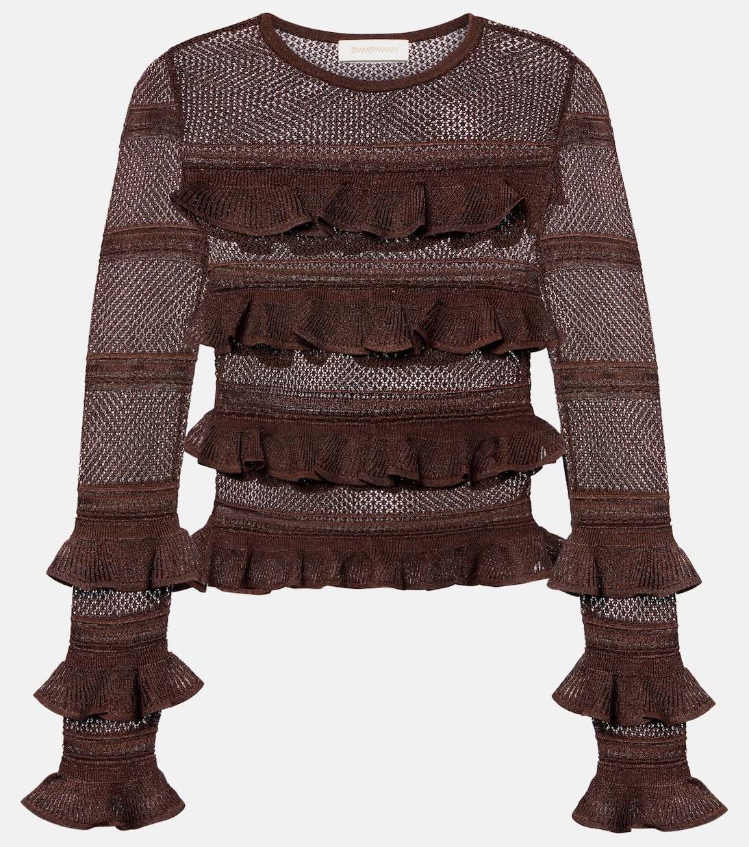 Hypnotic ruffled top | Zimmermann