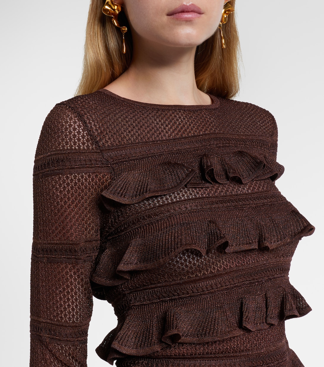 Hypnotic ruffled top | Zimmermann