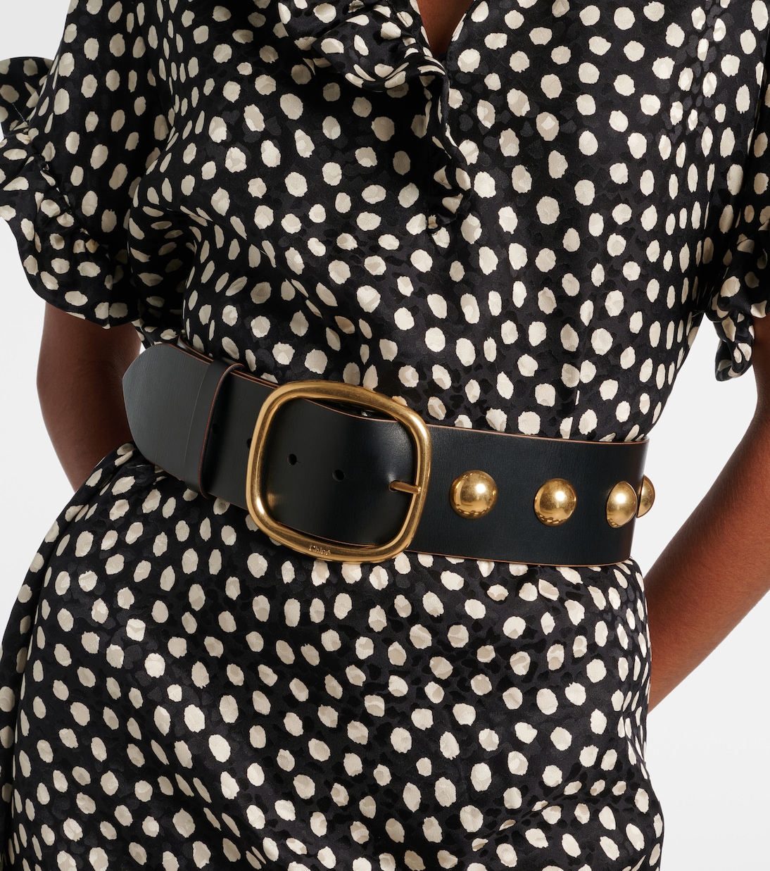 Chloé Midnight studded leather belt | Chloé